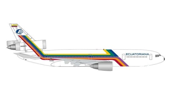Ecuatoriana McDonnell Douglas DC-10-30 HC-BKO Herpa Wings 534819 scale 1:500