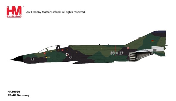  Luftwaffe RF-4E Phantom II RF-4E "Norm 83A" 35+67 AufklG 52 Leck 1992 Hobby Master HA19050 scale 1:72