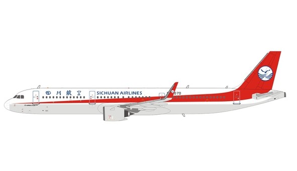 Sichuan Airlines Airbus A321-200 B-307D 四川航空 NG Models 13006 scale 1400