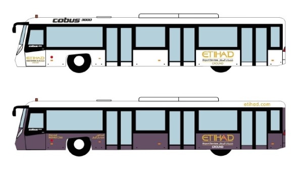 Etihad Bus Set of 4 Accessories Fantasy Wings AA4005 scale 1:400