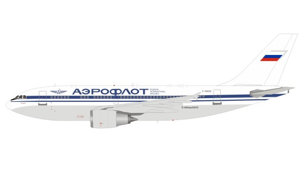 Aeroflot Airbus A310-308 F-OGQU with stand Аэрофлот InFlight IF310BB0120 scale 1:200