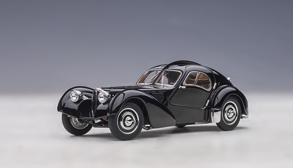 Bugatti Atlantic Type 57SC 1938 Black with Disc Wheels AUTOart 50946 scale 1:43