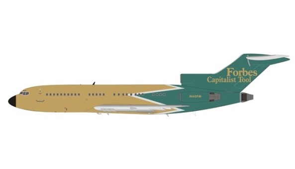 Forbes Capitalist Tool Boeing 727-27 N60FM with stand JFox/Inflight JF-727-1-001 scale 1:200