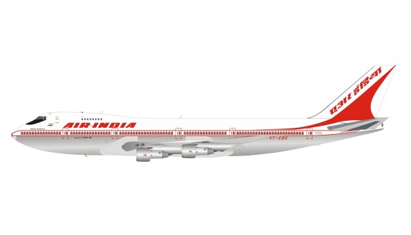 Air-India Boeing 747-237B VT-EBO with stand InFlight IF7420820P scale 1:200