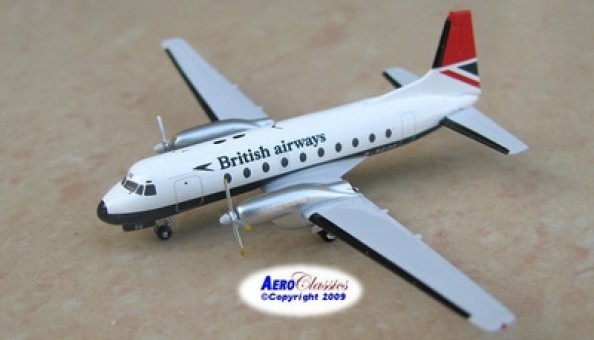 Rare! British Airways Hawker HS-748 G-BCOE  1:400 scale die cast AeroClassics