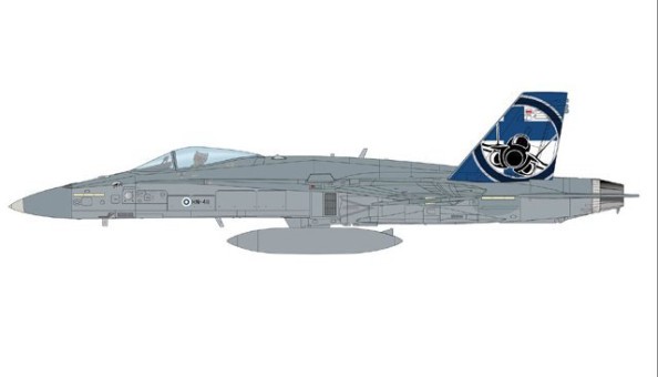 McDonnell Douglas F/A-18C Hornet Diecast Model FAF, HN-411, RAF Fairford, RIAT 2023 HA3582 Hobby Master Air Power Seriesscale 1:72