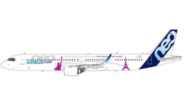 Airbus House A321neo D-AVZO House “New York to Paris” Phoenix 11577 die-cast scale 1:400
