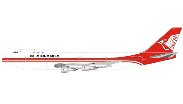 Limited! AirLanka Boeing 747-200 4R-ULG with stand InFlight IF742AL002 scale 1:200