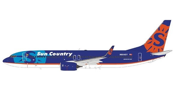 Sun country Airlines Boeing 737-800w N804SY delivery colors NG 58037 scale 1:400