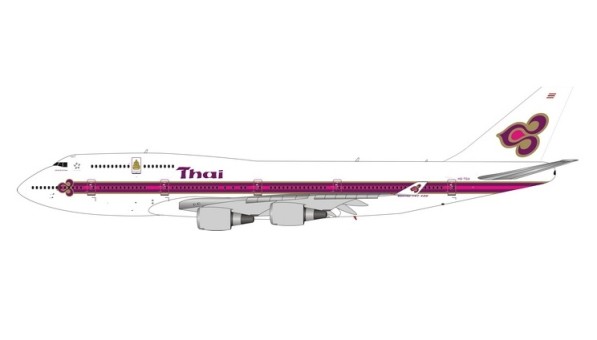 Thai Airways with logo Boeing 747-400ER HS-TGA die-cast 11647 Phoenix scale 1400