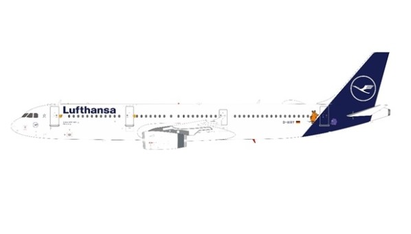 Lufthansa Airbus A321-131 D-AIRY “Die Moue” JFox/InFlight JF-A321-009 scale 1:200 