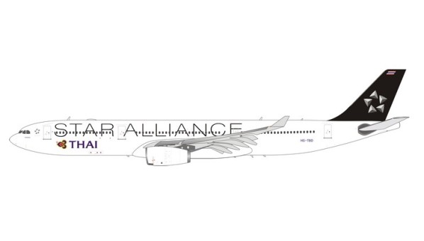 Thai Airways Airbus A330-300 Star Alliance HS-TBD Phoenix 11616 scale 1400