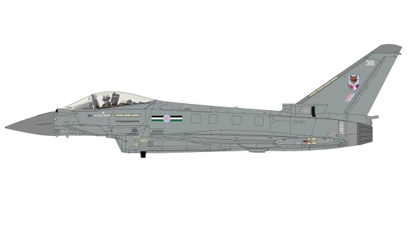 Typhoon FGR4 RAF/Qatar Emiri Air Force12 Sqn Coningsby 2020  Hobby Master HA6650 scale 1:72