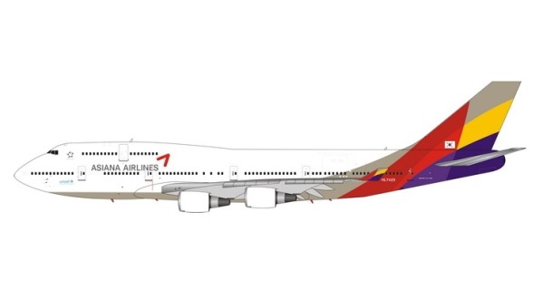 Asiana Airlines Boeing 747-400 HL7423 아시아나항공 die-cast Phoenix 11615 scale 1:400