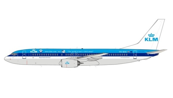 KLM Royal Dutch Boeing 737-8K2 PH-BXN stand InFlight/JFox JF-737-8-018 scale 1:200