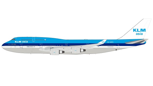 KLM Asia Boeing 747-406M PH-BFD stand Limited Inflight IF744KLA0520 scale 1:200