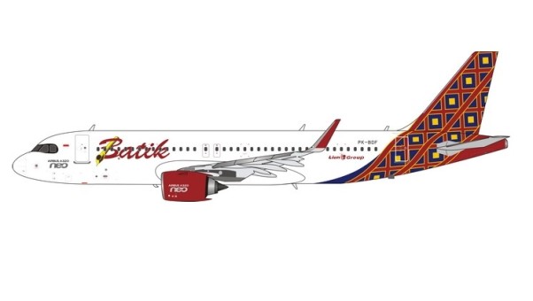 Batik Air Airbus A320neo PK-BDF Phoenix 11656 die-cast model scale 1:400