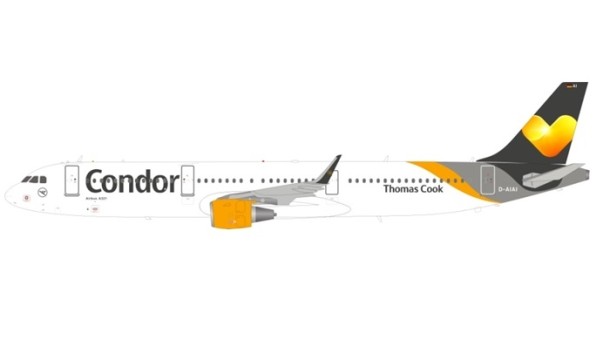 Condor Airbus A321-211 D-AIAI with stand JFox/InFlight JF-A321-006 scale 1:200