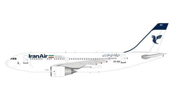 Iran Air Airbus A310-304 EP-IBK with stand B-Models/Inflight B-310-IR-0820 scale 1:200