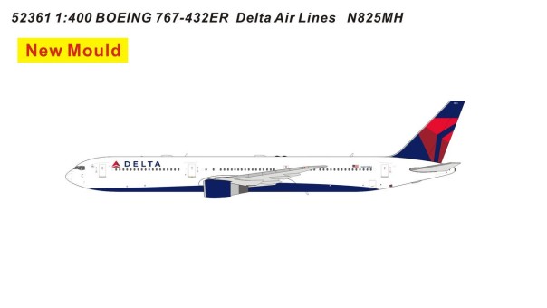Delta Air Lines B767-432ER N825MH 52361  Panda Models Die-Cast Scale 1:400