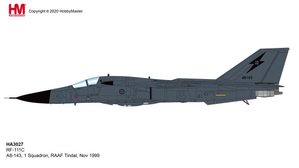 Australian RF-111C Aardvark 1 Squadron RAAF Tindal November 1999 Hobby Master HA3027 scale 1:72