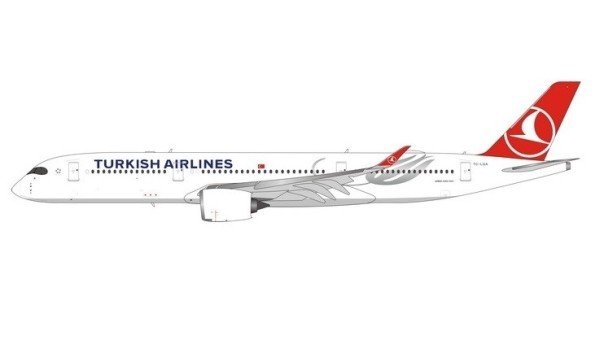 Flaps down Turkish Airlines Airbus A350-900 TC-LGA JC Wings EW4359006A scale 1:400