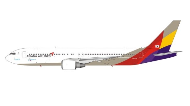Asiana Airlines Boeing 767-300ER HL7248 아시아나항공 diecast 11663 scale 1:400