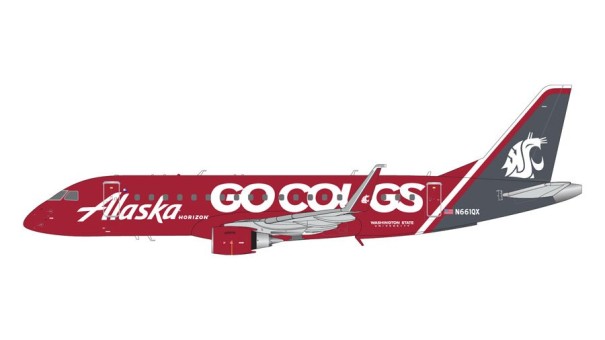 Horizon Air Embraer ERJ-175LR Washington State Univ. "Go Cougs" N661QX Gemini G2ASA1286 Scale 1:200