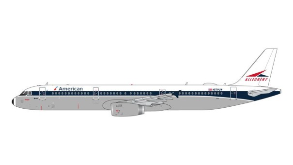 American N579UW Allegheny Heritage Livery A321-200 GJAAL2261 Gemini Jets Scale 1:400
