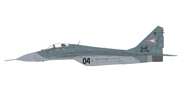 Hungarian Air Force MIG-29A Fulcrum 59th TFW 1st TFS “Puma" 2010s Hobby Master HA6507 scale 1:72