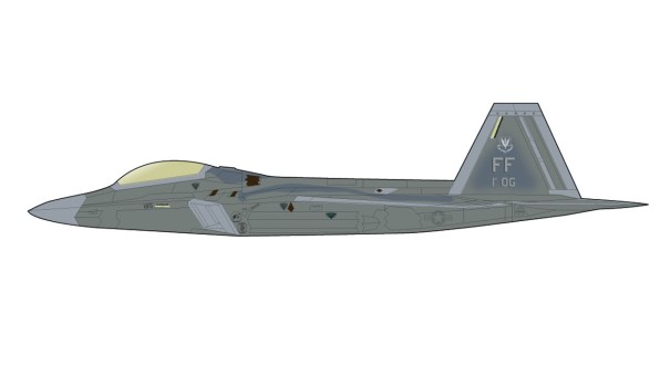 ホビーマスター　F221/72HA2820 USAF F-22A Raptor 1st OG Langley AFB June 2017 Hobby Master HA2821