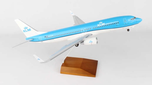 KLM Airlines 737-800 with Wood stand and Gears Skymarks Supreme SKR8251 Scale 1:100