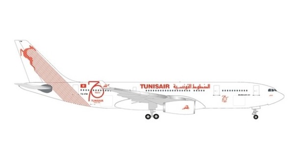 Tunisair Airbus A330-200 70th Anniversary Herpa 534659 scale 1:500