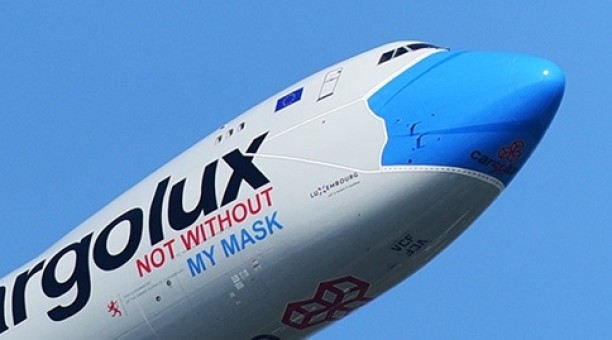 Cargolux Boeing 747-8F “Not Without My Mask” LX-VCF JC Wings JC2CLX0079 scale 1:200