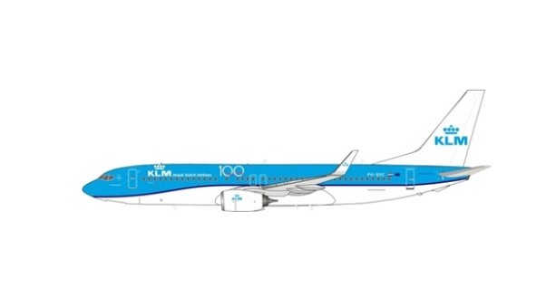 100 Years KLM Boeing 737-86K2 PH-BXC New Livery InFlight/JFox JF-737-8-011 scale 1:200