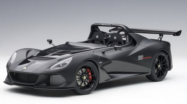 Matt black Lotus 3-Eleven with glossy accents AUTOart 75391 die-cast scale 1:18