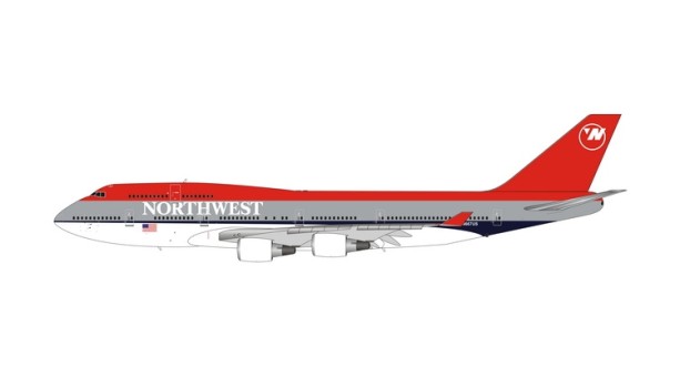 Northwest Airlines Boeing 747-400 N667US Bowling Shoe Livery Die-Cast Phoenix 04534 Scale 1400