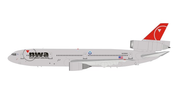 Northwest DC-10 N239NW with stand Limited InFlight IFDC10NW0619 scale 1:200