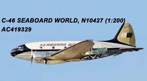 Seabord World C-46 Reg# N10427 Aeroclassics AC219329 scale 1:200