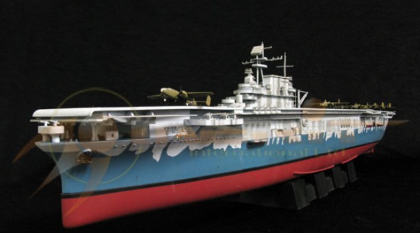 USS Hornet CV-8 - Doolittle Raid Navy Ship Air Carrier, WWII Scale 1:350