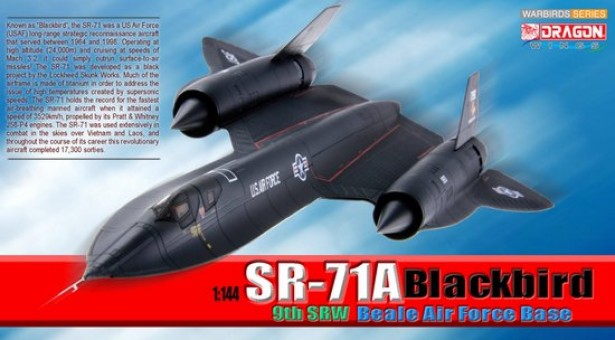 SR-71A Blackbird, 9th SRW Beale Air Force Base (Military) Scale 1:144 DRW51015