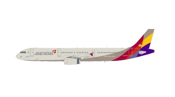 Asiana Airlines Airbus A321-231 HL8279 JFox/InFlight JF-A321-012 scale 1:200 