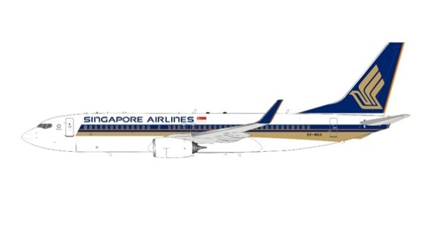 Singapore Boeing 737-800 9V-MGA (painted Silkair) with stand InFlight WB-737-8-036 scale 1:200