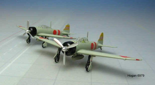 JAPAN Zero Fighter A6M2B Akagi Battle Grp 2 Plane Set