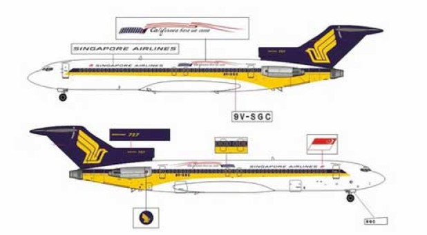 Singapore Airlines  B727-200  9V-SGC
