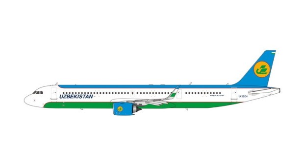 Uzbeksitan Airbus A321neo UK32107 Die-Cast Phoenix 11880 Scale 1:400