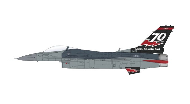 USAF F-16C Fighting Falcon "South Dakota" ANG 70th Anniversary 2016 Hobby Master HA3880 scale 1:72