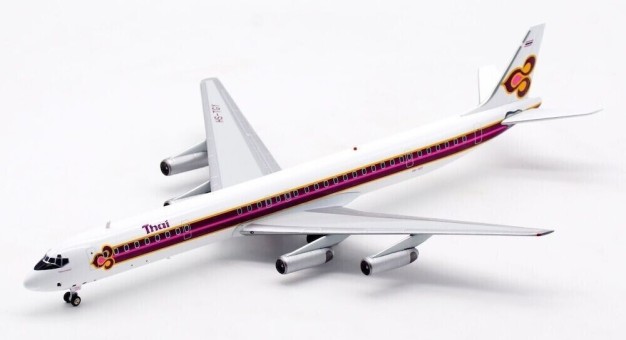 Thai McDonnell Douglas DC-8-63 HS-TGY With Stand InFlight IFDC863TG1222 Scale 1:200 