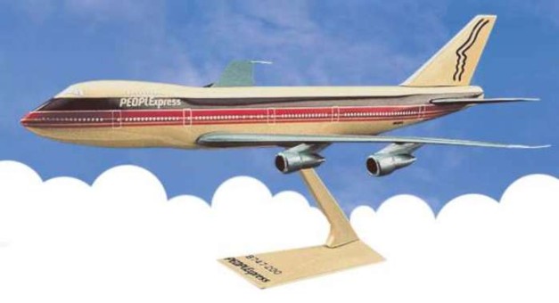 Flight Miniatures Peoplexpress Airlines Boeing B747