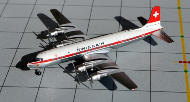 Rare! Sale! Swissair DC-7 Reg# HB-IBL Polished Belly AeroClassics 1:400
